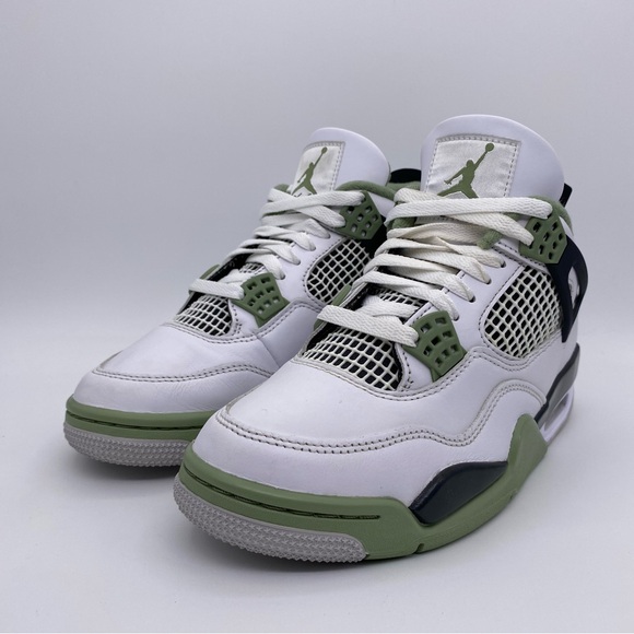 Nike Jordan 4 Retro Seafoam Women's Sneakers Shoes    -    Size:  7.5 - Picture 7 of 14